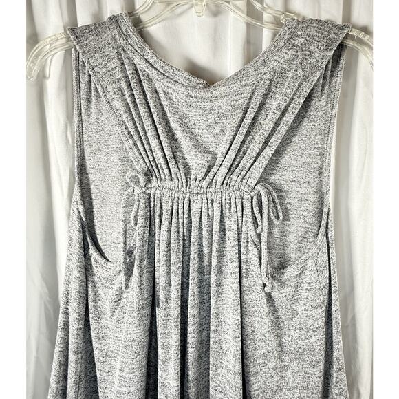 GAP Slub Swing Tank Top Gray S athleisure loungewear minimalist 88-29 - Picture 10 of 13